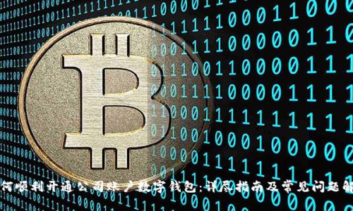 如何顺利开通公司账户数字钱包:详尽指南及常见问题解答